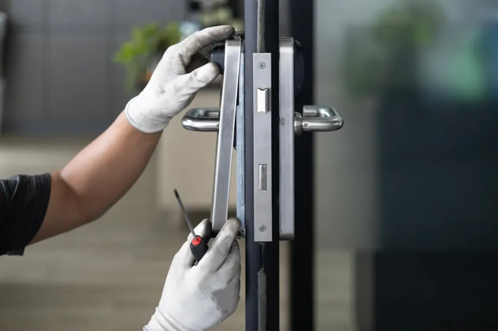 installation porte